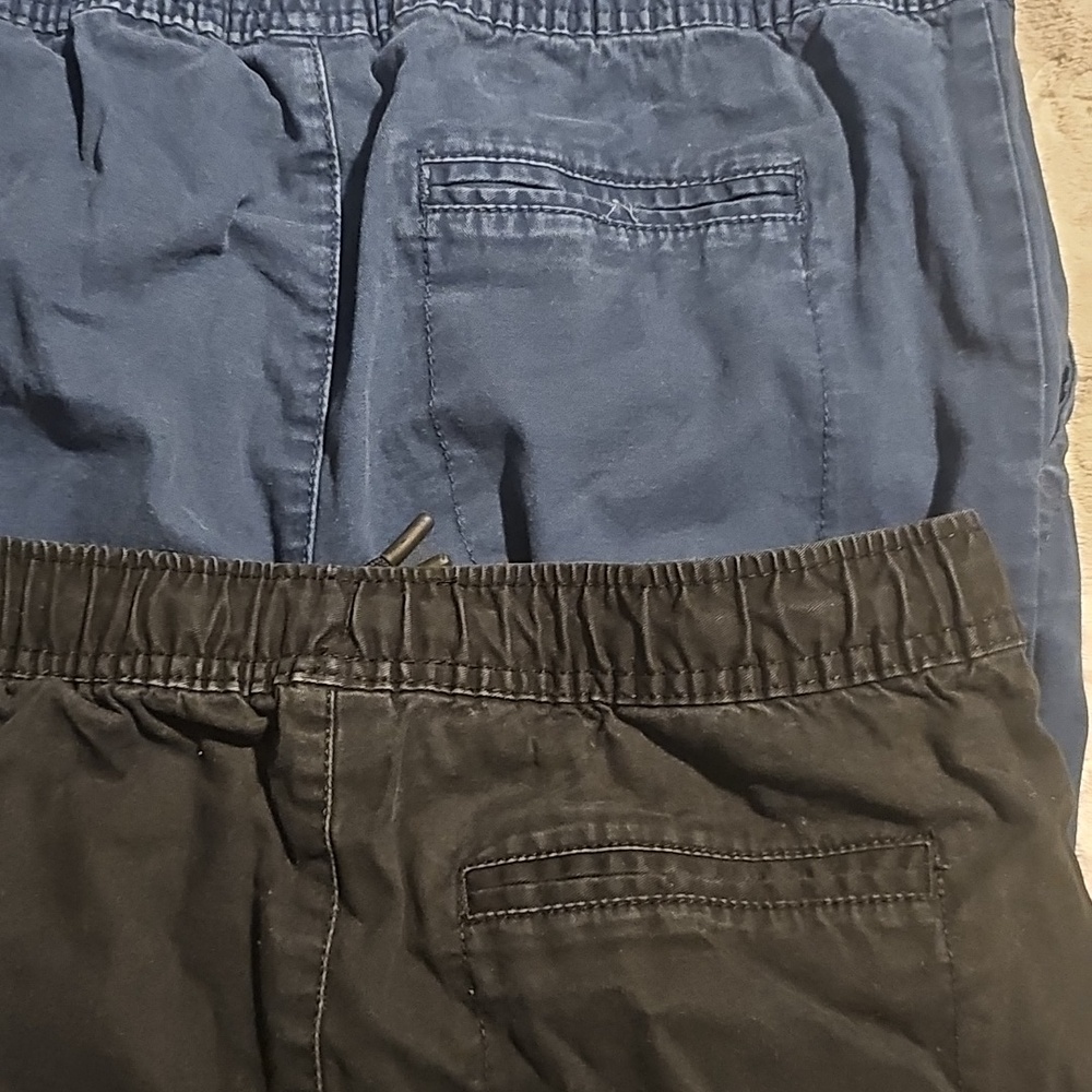 Lot 2 size 18 Wonder nation Black And Blue Elastic Waist Jogger Style Pants - Picture 6 of 8